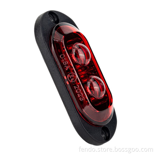 12V 24V LED Side Marker Light - White Red Amber for Truck Trailer